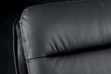 Barhocker BIG GEORGE mit Armlehnen Microfaserleder anthrazit drehbar höhenverstellbar