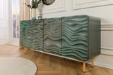 Sideboard WAVE 160cm turquoise mango wood