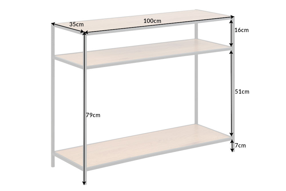 Console SLIM LINE 100cm wild oak look