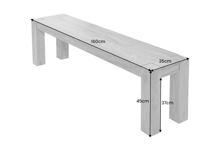 Bench MAKASSAR 160cm sheesham