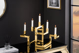 Candleholder ABSTRACT 50cm 5 flames gold