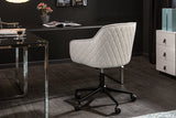 Office chair EUPHORIA 47-56cm artificial leather white