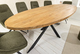 Dining table GALAXIE 240cm oval mango wood natural brown
