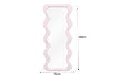 Wandspiegel CURVY 160cm rosa