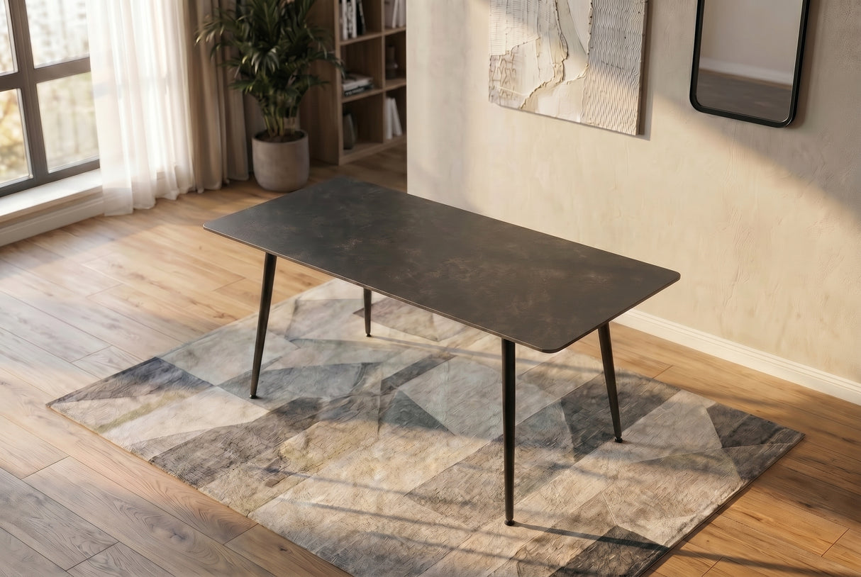 Dining table MILANO 140cm ceramic grey