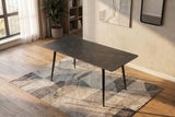 Dining table MILANO 140cm ceramic grey