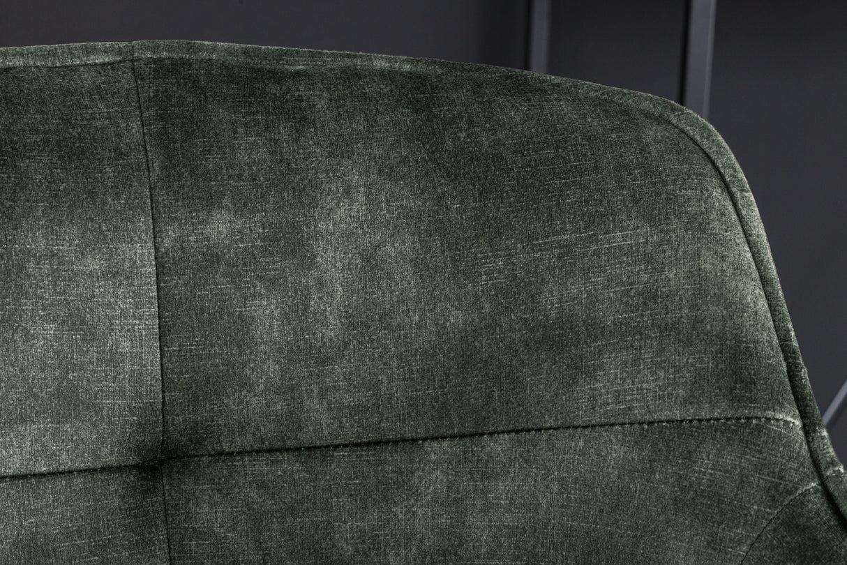 Bar chair EUPHORIA 74cm velvet green