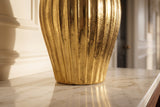 Dekovase ELEGANCE 30cm mit Hammerschlag-Effekt antik gold