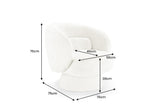 Sessel BOSSA NOVA 360° drehbar Bouclé taupe