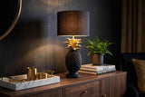 Table lamp PINEAPPLE 50cm w/ shade black gold