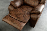 Cinema armchair HOLLYWOOD artificial leather antique brown