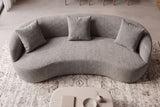 Sofa ATELIER 230cm 3-Sitzer Bouclé grau