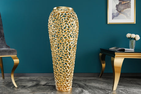 Decoration vase ABSTRACT LEAF 90cm gold