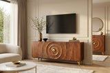 Sideboard GOLDEN SUNSET 180cm 3T Mangoholz braun