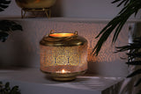 Lantern ORIENT 15cm gold with patina