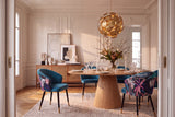 Chair MAISON CLASSIQUE midnight jungle blue-green-purple