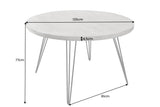 Dining table SCORPION Ø 120cm round mango grey