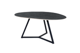 Coffee table MARVELOUS 90cm ceramic grey