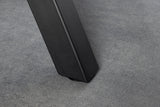 Bar table WILD 120cm table top 40mm X-legs wild oak look grey