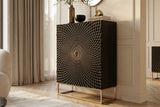 Highboard ILLUSION 120cm mango schwarz