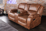 Cinema armchair HOLLYWOOD 2-seater antique brown