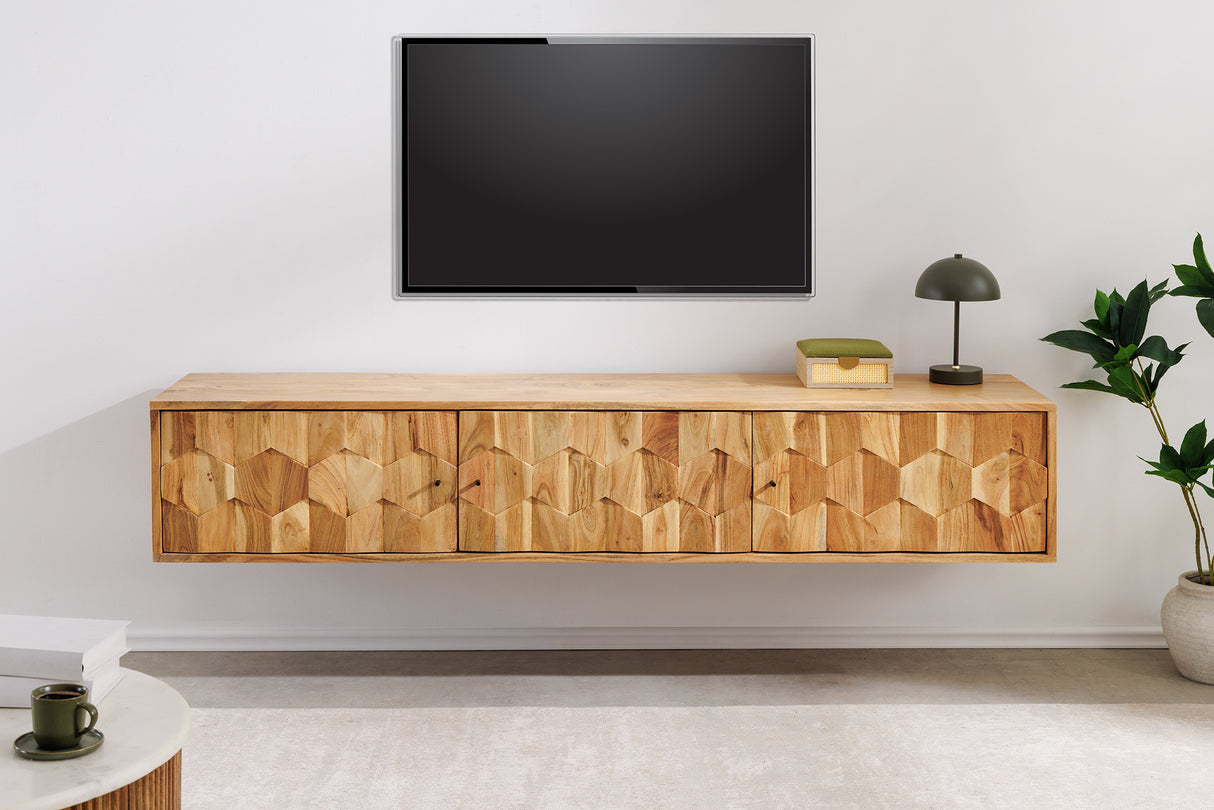 TV-Board MYSTIC LIVING 160cm hanging acacia wood