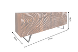 Sideboard FLUID 175cm 3D mango wood brown