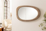 Wandspiegel ORGANIC 105cm oval Kiefernholz natur beige
