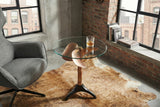 Beistelltisch OCEAN 75cm kupfer ohne Glasplatte
