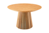 Dining table VALHALLA WOOD round 120-160-200cm extandable oak natural