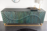 Sideboard SCORPION 180cm 3D mango wood turquoise gold