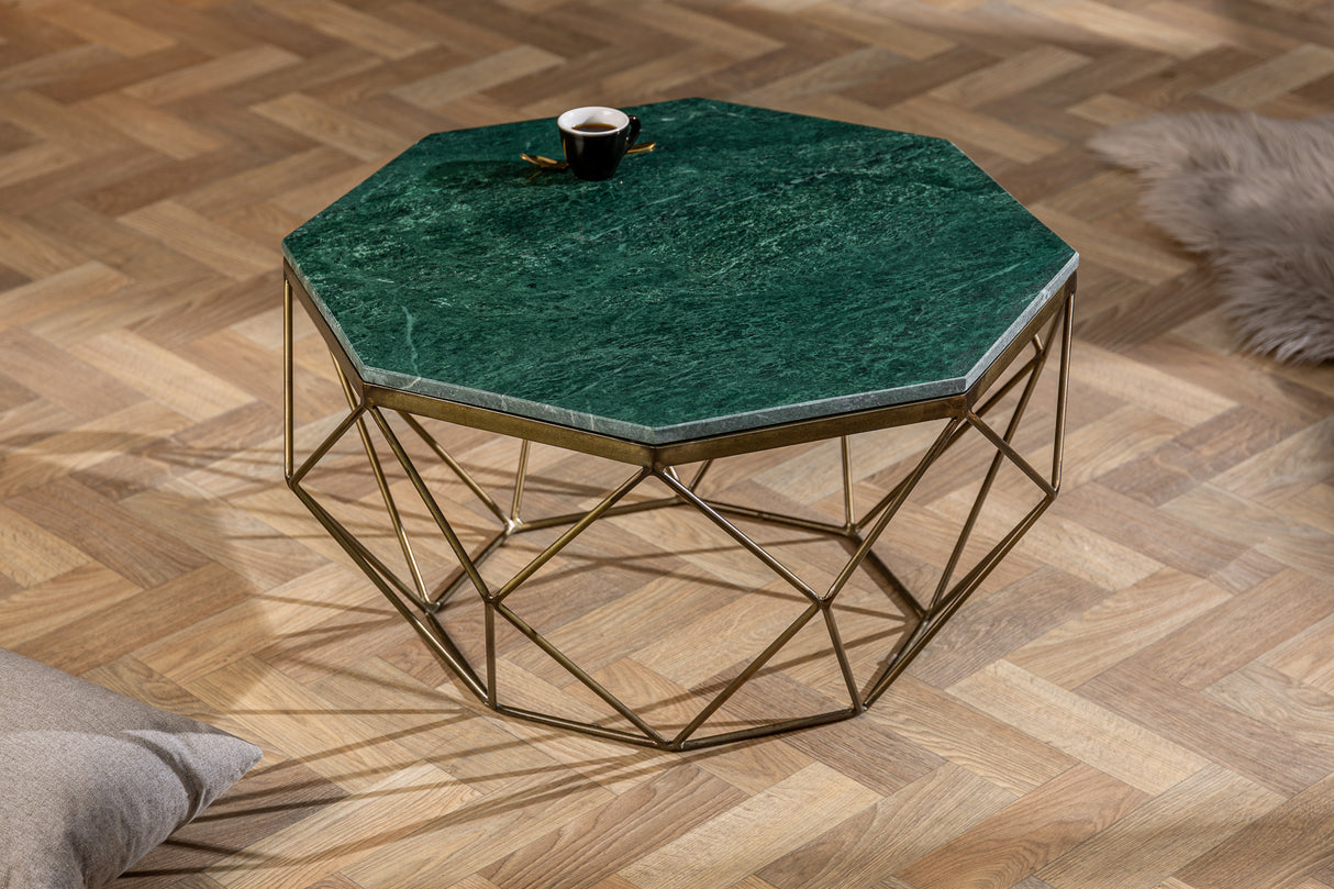Couchtisch DIAMOND 70cm Marmor grün