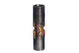 Vase PRECIOUS 50cm hammer stroke effect black gold