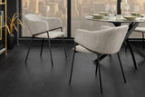 Chair NOBLESSE w/ armrests beige black legs