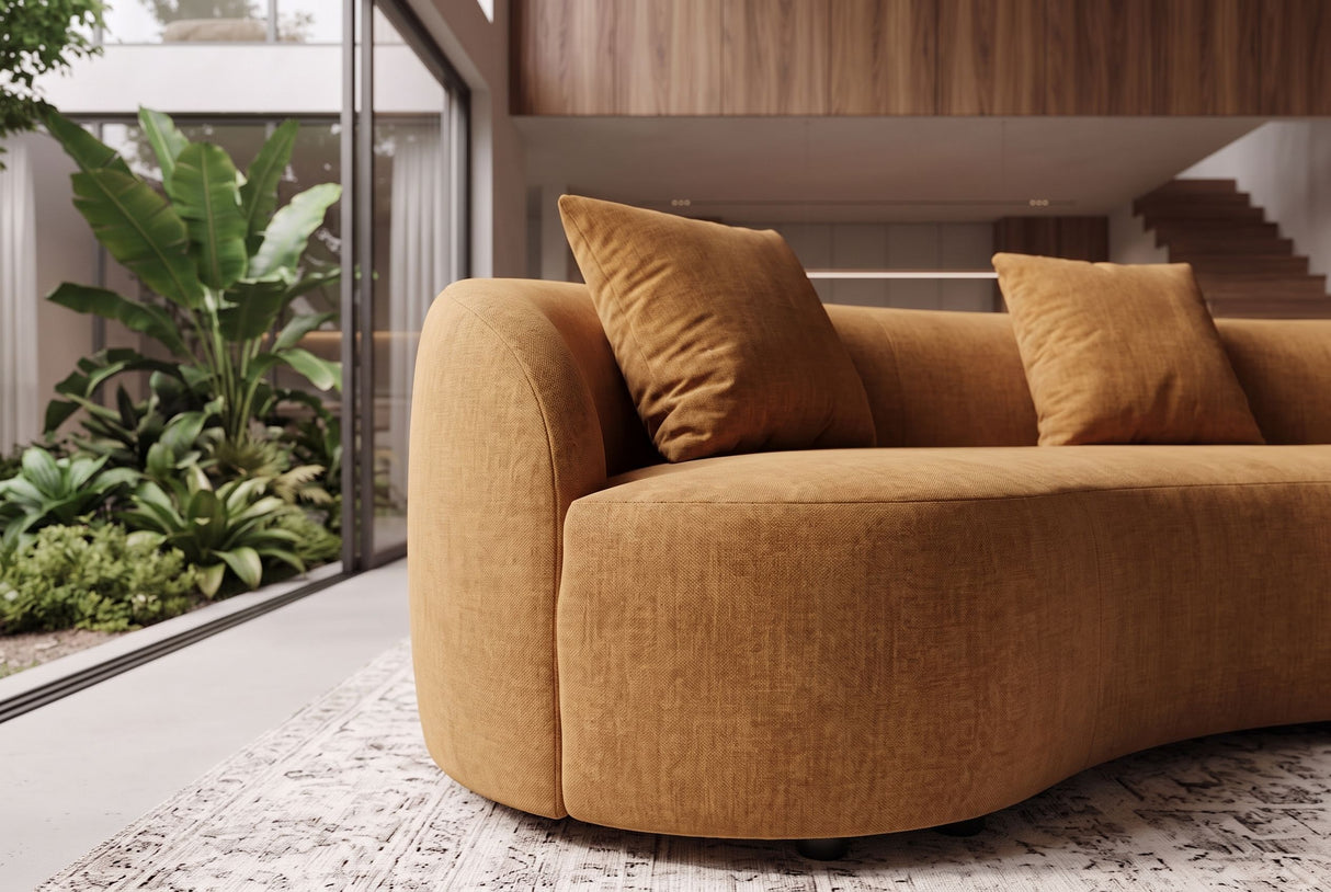 Sofa ATELIER 230 cm 3-Sitzer Senfgelb