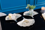 Decoration bowls GINKGO set of 3 silver