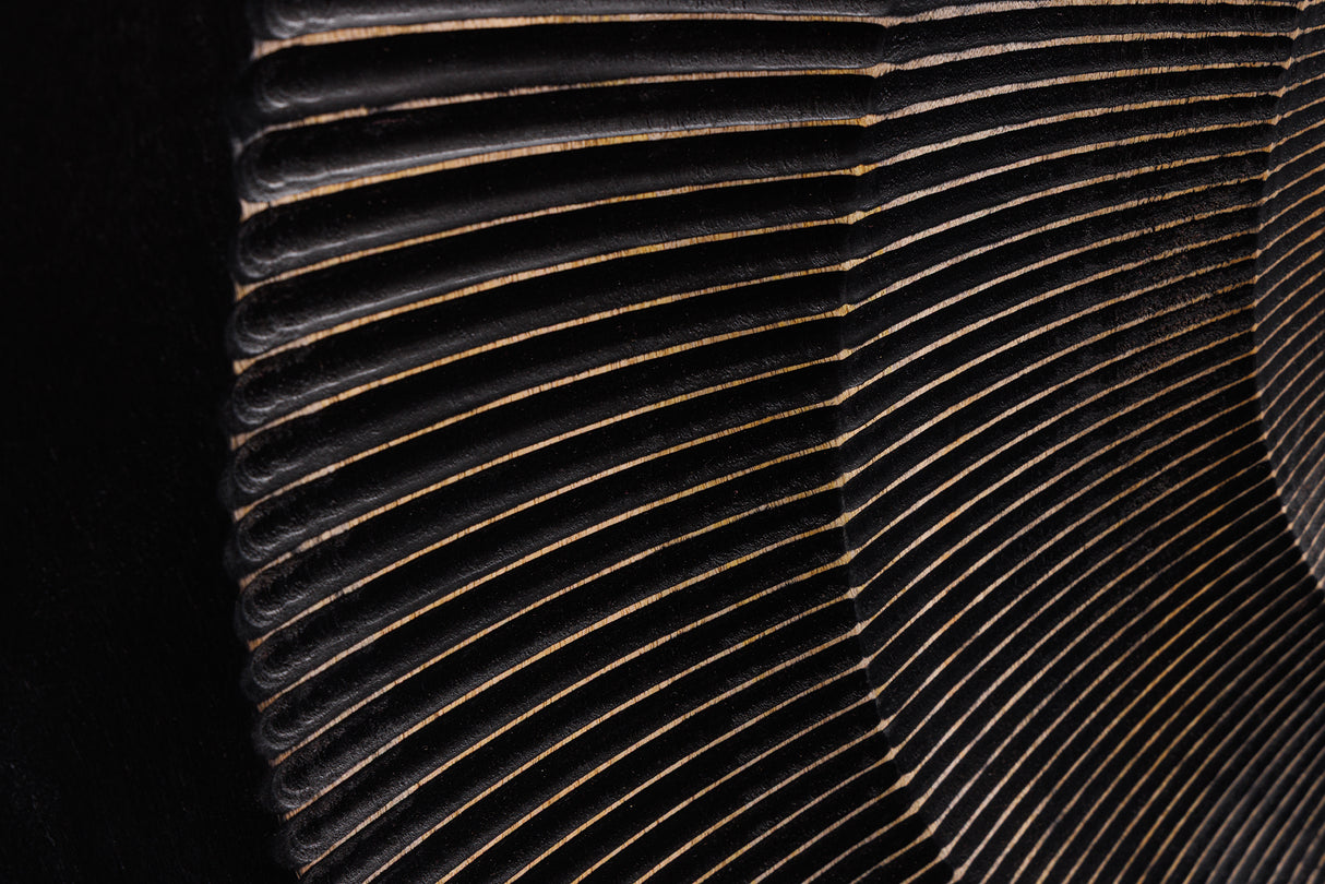 Sideboard GOLDEN SUNSET 140cm 3D Mangoholz schwarz