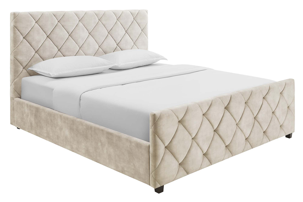 Postel ELYSIUM 160x200cm s úložným prostorem Champagne