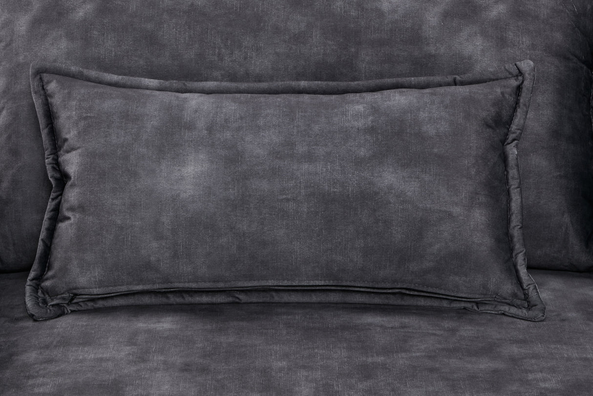 Schlafsofa APARTMENT 215cm 3-Sitzer Samt grau