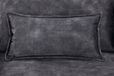 Schlafsofa APARTMENT 215cm 3-Sitzer Samt grau