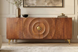 Sideboard GOLDEN SUNSET 180cm 3T Mangoholz braun