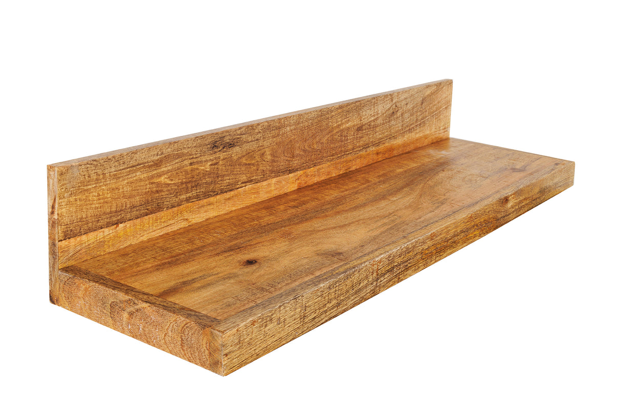 Wall shelf MAKASSAR 80cm natural mango wood