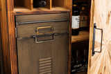 Barschrank ATELIER 120cm Kiefernholz vintage braun