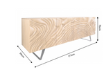 Sideboard FLUID 175cm 3D mango wood creamy