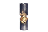 Vase PRECIOUS 40cm hammer stroke effect black gold