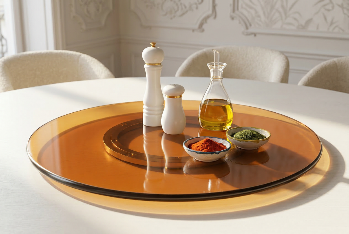 Turnplate SERVANT 50cm 360° tempered glass amber