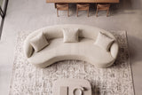 Sofa ATELIER 230cm 3-Sitzer Bouclé beige