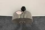 Table lamp HARMONY NATURE 65cm bone inlay black white