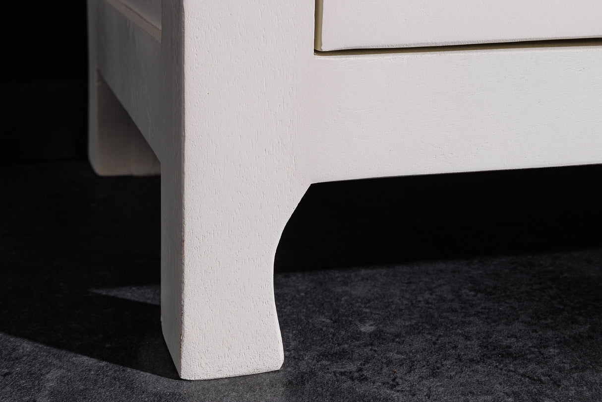 Highboard MARRAKECH 140cm weiß Mangoholz