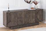 Sideboard ART DECO 170cm 3D Mangoholz grau